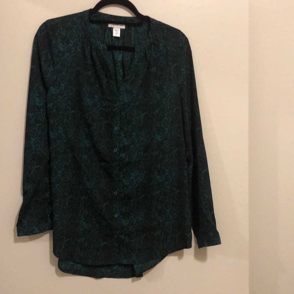 NEW! Green Long Sleeve Blouse_Size M
